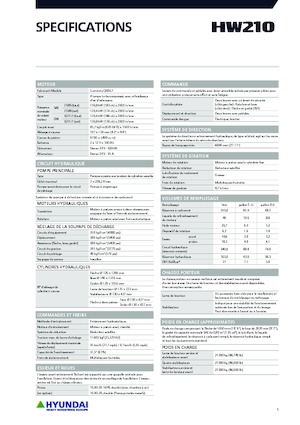 Excavadoras hidráulicas  de ruedas Hyundai HW210