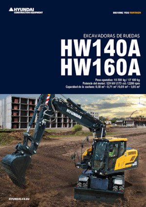 Excavadoras hidráulicas  de ruedas Hyundai HW140A