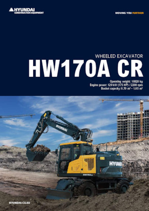 Excavadoras hidráulicas  de ruedas Hyundai HW170ACR