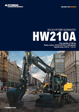 Excavadoras hidráulicas  de ruedas Hyundai HW210A