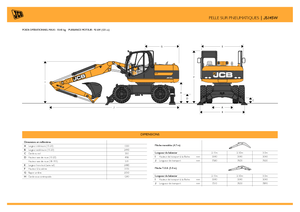 Excavadoras hidráulicas  de ruedas JCB JS 145 W