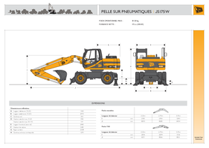 Excavadoras hidráulicas  de ruedas JCB JS 175 W