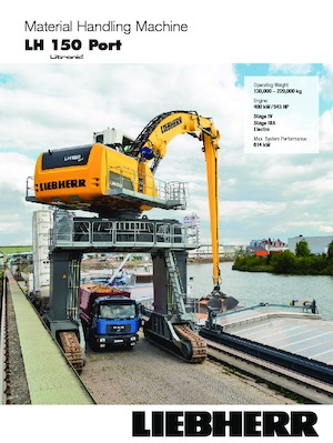 Manipuladores de materiales Liebherr LH 150 M High Rise Port Litronic