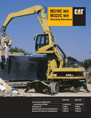 Excavadoras hidráulicas  de ruedas Caterpillar M 318 C MH
