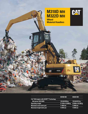 Excavadoras hidráulicas  de ruedas Caterpillar M318D MH