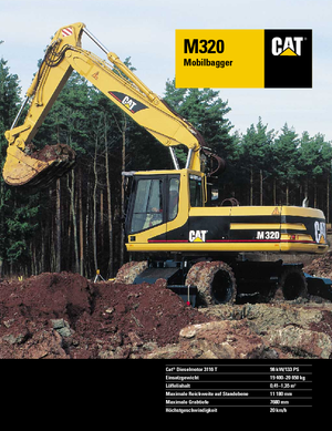 Excavadoras hidráulicas  de ruedas Caterpillar M 320 VAH