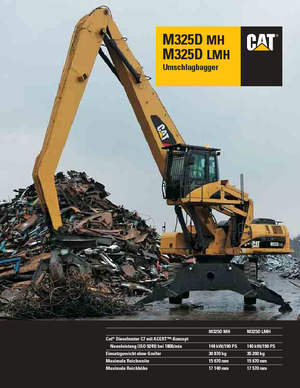 Excavadoras hidráulicas  de ruedas Caterpillar M325D MH