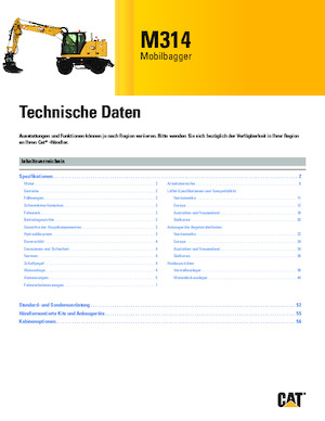 Excavadoras hidráulicas  de ruedas Caterpillar M314