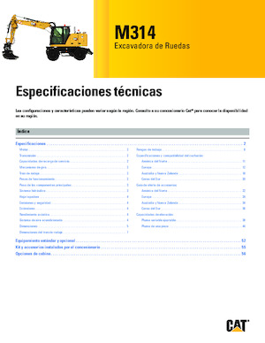 Excavadoras hidráulicas  de ruedas Caterpillar M314