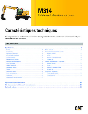 Excavadoras hidráulicas  de ruedas Caterpillar M314