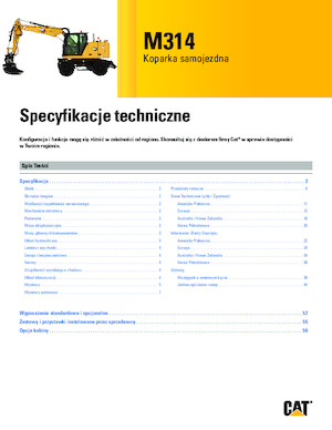 Excavadoras hidráulicas  de ruedas Caterpillar M314