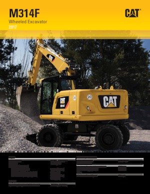 Excavadoras hidráulicas  de ruedas Caterpillar M314F