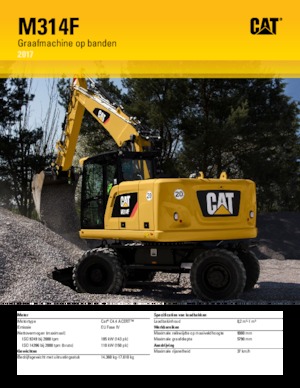 Excavadoras hidráulicas  de ruedas Caterpillar M314F