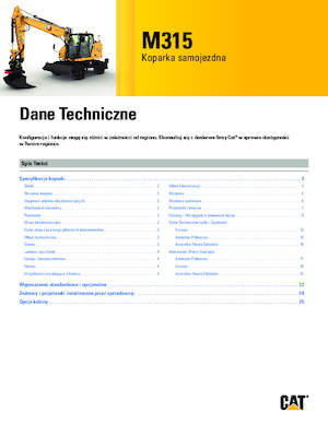 Excavadoras hidráulicas  de ruedas Caterpillar M315