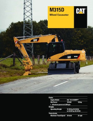 Excavadoras hidráulicas  de ruedas Caterpillar M315D