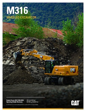 Excavadoras hidráulicas  de ruedas Caterpillar M316