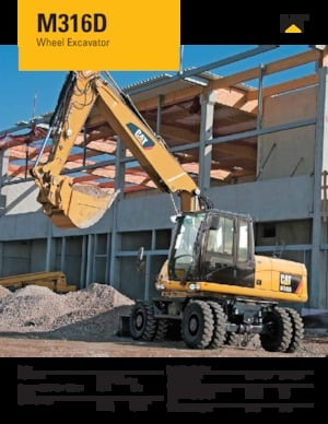 Excavadoras hidráulicas  de ruedas Caterpillar M316D