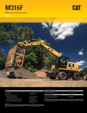 Excavadoras hidráulicas  de ruedas Caterpillar M316F