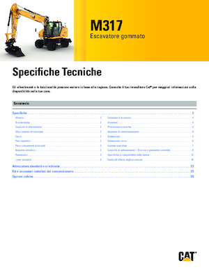 Excavadoras hidráulicas  de ruedas Caterpillar M317