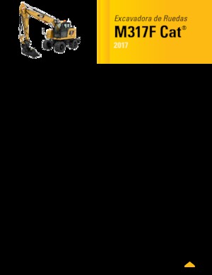 Excavadoras hidráulicas  de ruedas Caterpillar M317F