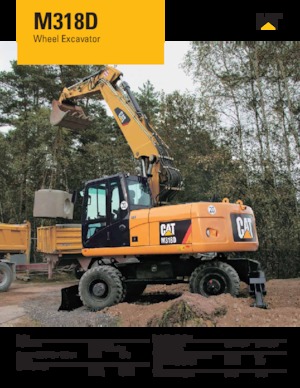 Excavadoras hidráulicas  de ruedas Caterpillar M318D