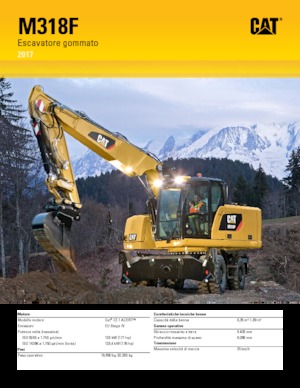 Excavadoras hidráulicas  de ruedas Caterpillar M318F