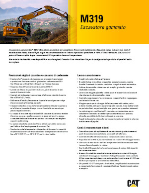 Excavadoras hidráulicas  de ruedas Caterpillar M319