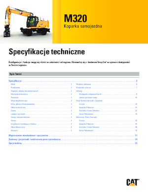 Excavadoras hidráulicas  de ruedas Caterpillar M320