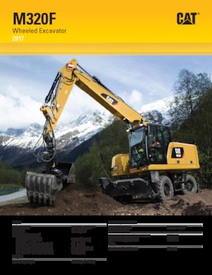 Excavadoras hidráulicas  de ruedas Caterpillar M320F