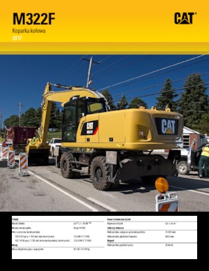 Excavadoras hidráulicas  de ruedas Caterpillar M322F