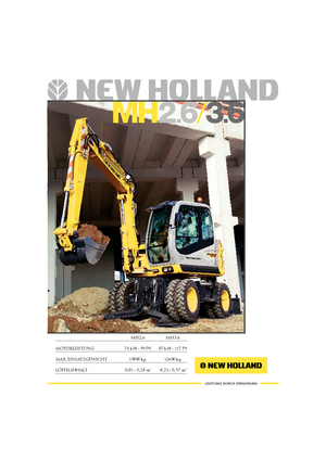 Excavadoras hidráulicas  de ruedas New Holland MH 2.6