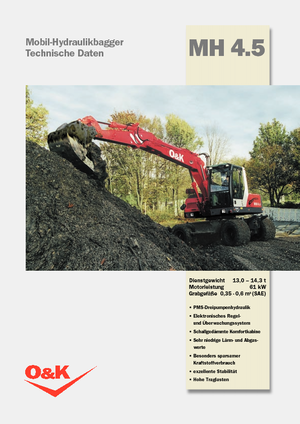 Excavadoras hidráulicas  de ruedas O&K MH 4.5