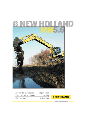 Excavadoras hidráulicas  de ruedas New Holland MH 5.6