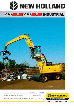 Excavadoras hidráulicas  de ruedas New Holland MH 8.6