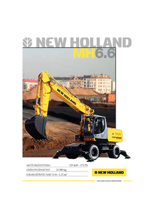 Excavadoras hidráulicas  de ruedas New Holland MH 6.6