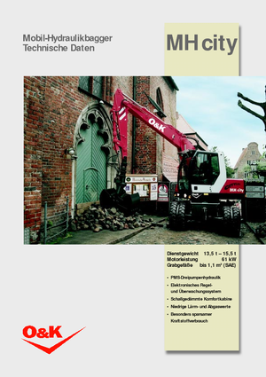 Excavadoras hidráulicas  de ruedas O&K MH CITY