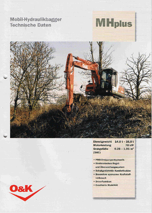Excavadoras hidráulicas  de ruedas O&K MH PLUS