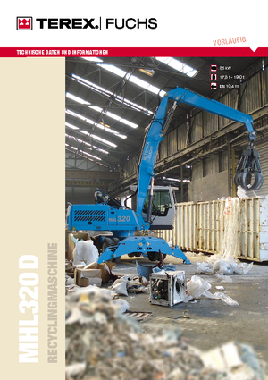 Manipuladores de materiales Terex-Fuchs MHL 320 D