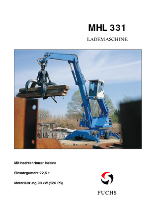 Manipuladores de materiales Fuchs MHL 331