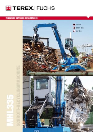 Manipuladores de materiales Terex-Fuchs MHL 335