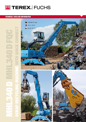 Manipuladores de materiales Terex-Fuchs MHL 340 D