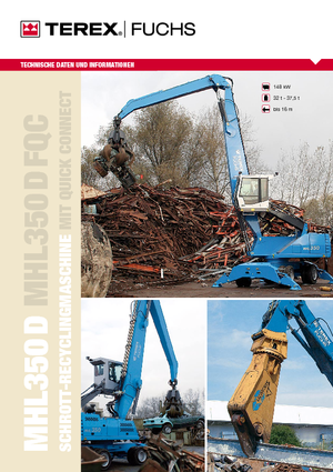 Manipuladores de materiales Terex-Fuchs MHL 350 D