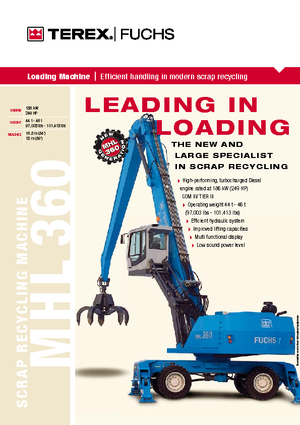 Manipuladores de materiales Terex-Fuchs MHL 360 D