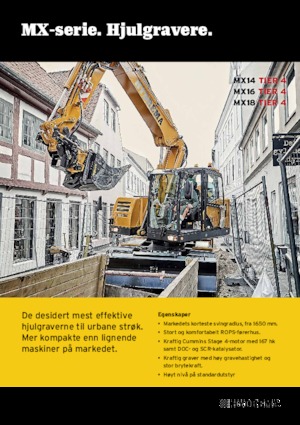 Excavadoras hidráulicas  de ruedas Hydrema MX 14