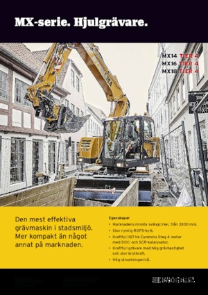 Excavadoras hidráulicas  de ruedas Hydrema MX 14