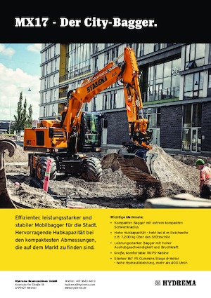 Excavadoras hidráulicas  de ruedas Hydrema MX 17