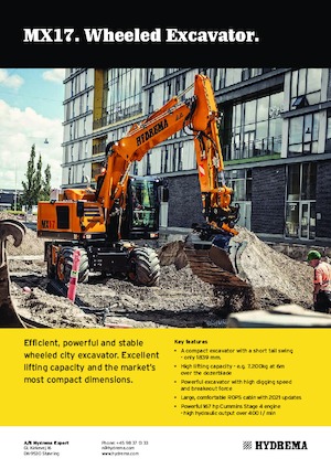 Excavadoras hidráulicas  de ruedas Hydrema MX 17