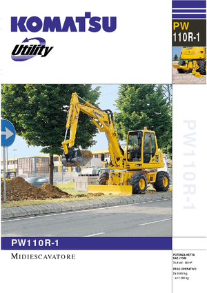 Excavadoras hidráulicas  de ruedas Komatsu PW110R-1
