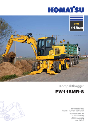Excavadoras hidráulicas  de ruedas Komatsu PW118MR-8