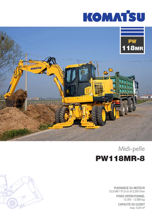 Excavadoras hidráulicas  de ruedas Komatsu PW118MR-8